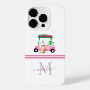 Coque Case-Mate iPhone Lady Golfer Nom personnalisé du monogramme