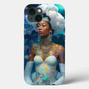 Case-Mate iPhone Case Lady In Surreal World Art Cosmique Africain-Améric