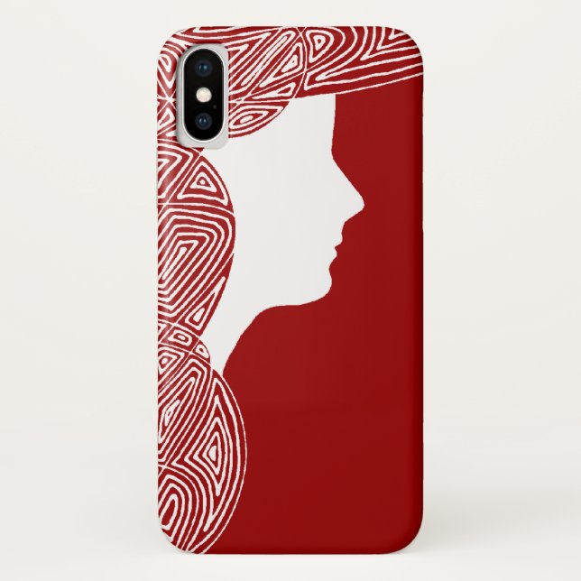 Coques Case-Mate iPhone Lady Red (Dos)