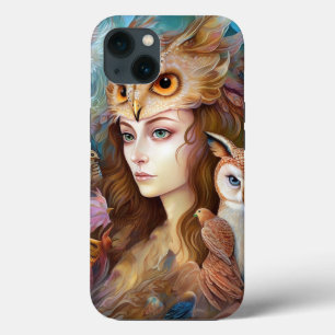Case-Mate iPhone Case Lady With Owl Surreal Imaginaire Art