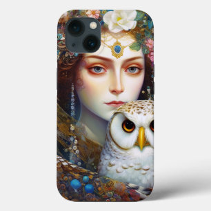 Case-Mate iPhone Case Lady With Owl Surreal Imaginaire Art