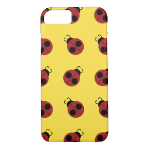 Coque iPhone 8/7 Ladybug 60s rétro cool rouge jaune