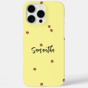 Coque iPhone 16 Pro Max Ladybug jaune