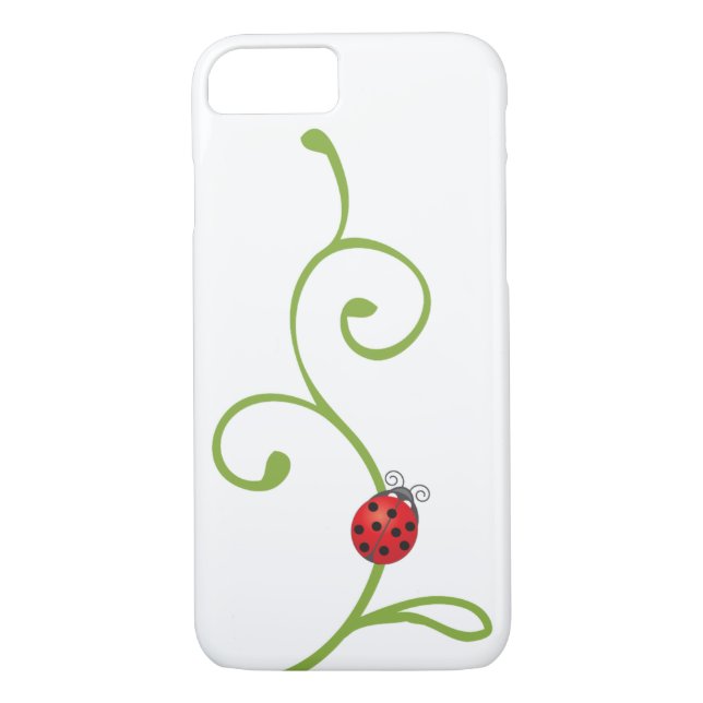 Coques Case-Mate iPhone Ladybug sur la vigne (Dos)