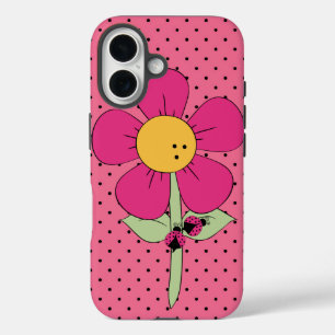 Coque Pour iPhone 16 Ladybugs Sur Les Pois