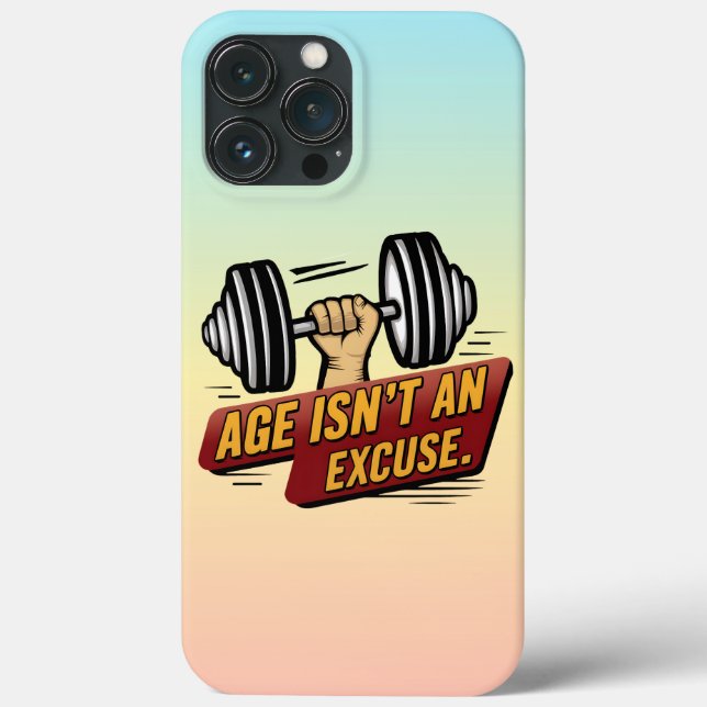 Coques Case-Mate iPhone L'âge n'est pas une excuse Fitness Motivation de g (Verso)