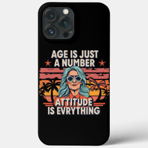 Case-Mate iPhone Case L'Âge N'Est Qu'Un Nombre, Vintage Rétro Femme Âgée