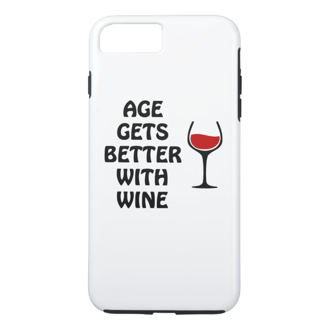 Coques Case-Mate iPhone L'Âge S'Améliore Avec Le Vin (Dos)