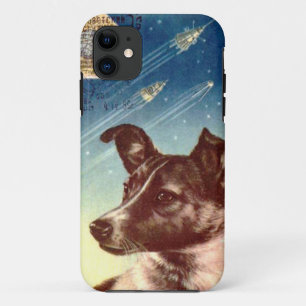 Coque iPhone 11 Laika l'iphone russe 5 de chien de l'espace