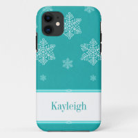 Laisser la neige BT iPhone 5 Coque, Aqua