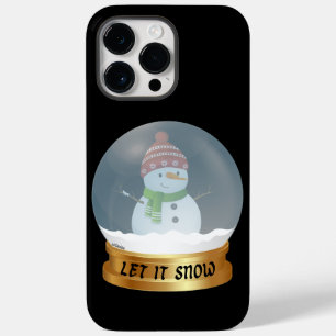 Coque Case-Mate iPhone LAISSER NEIGE drôle bonhomme de neige dans le glob