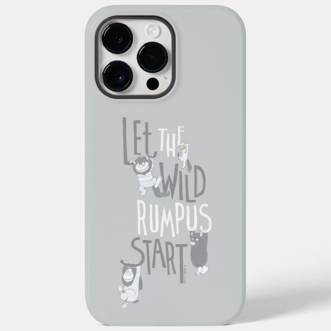 Coques Case-Mate iPhone Laissons le Rumpus sauvage commencer (Verso)