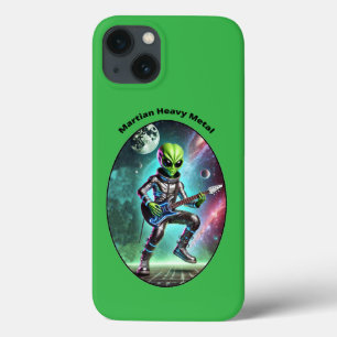 Case-Mate iPhone Case L'Alien spatial vintage Martian Jouer à la guitare