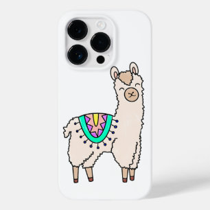 Coque Case-Mate iPhone lama alpaga de dessin animé souriant heureux
