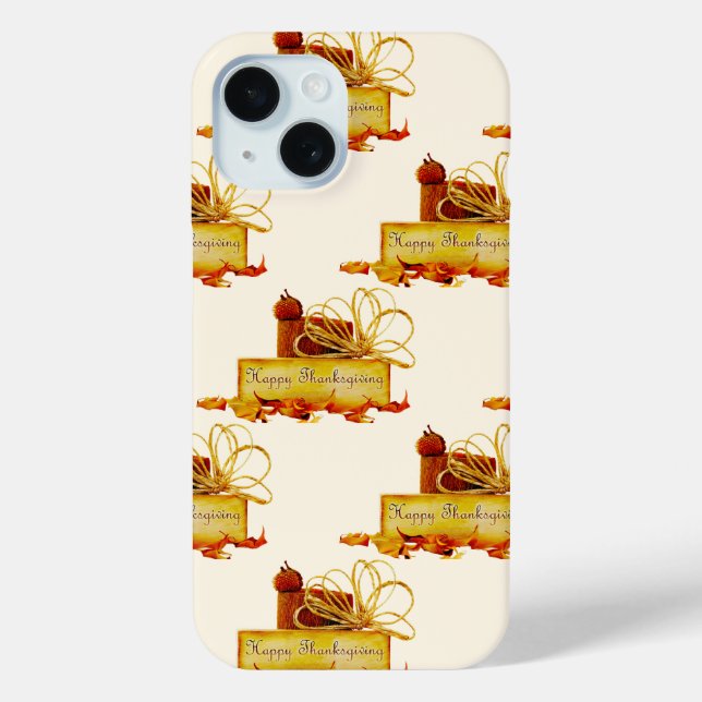 Coques Case-Mate iPhone l'ambiance chaleureuse et festive de Thanksgiving  (Verso)