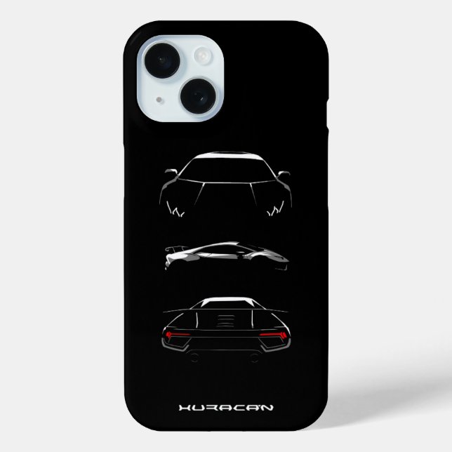 Coques Case-Mate iPhone Lamborghini Huracán Silhouette (Verso)