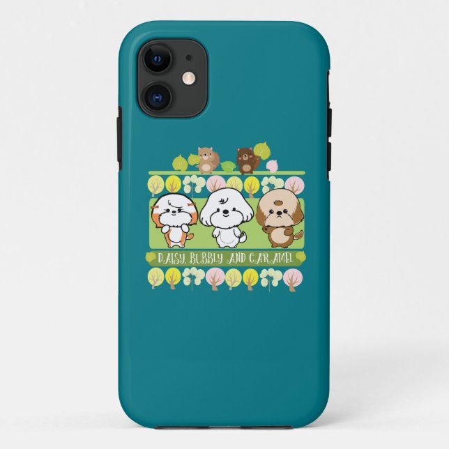 Coques Case-Mate iPhone L'ami de Bubbly Daisy et caramel (Dos)
