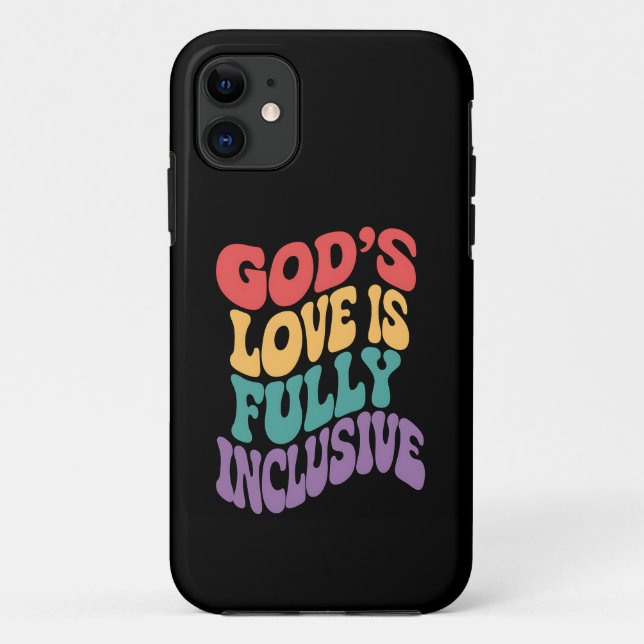 Coques Case-Mate iPhone L'amour de Dieu est pleinement inclusif chrétien J (Dos)