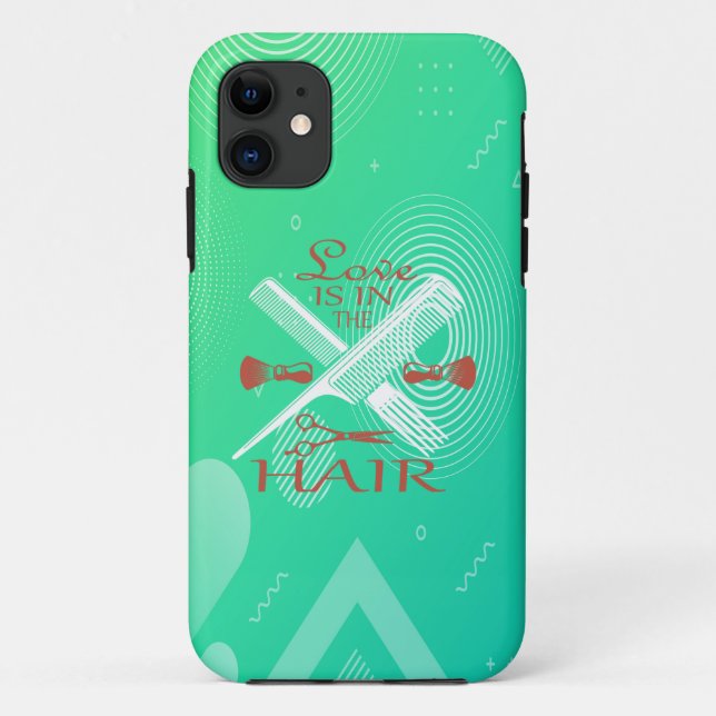 Coques Case-Mate iPhone L'amour est dans les cheveux (Dos)