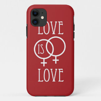 Case-Mate iPhone Case L'amour est rouge (femelle) d'amour