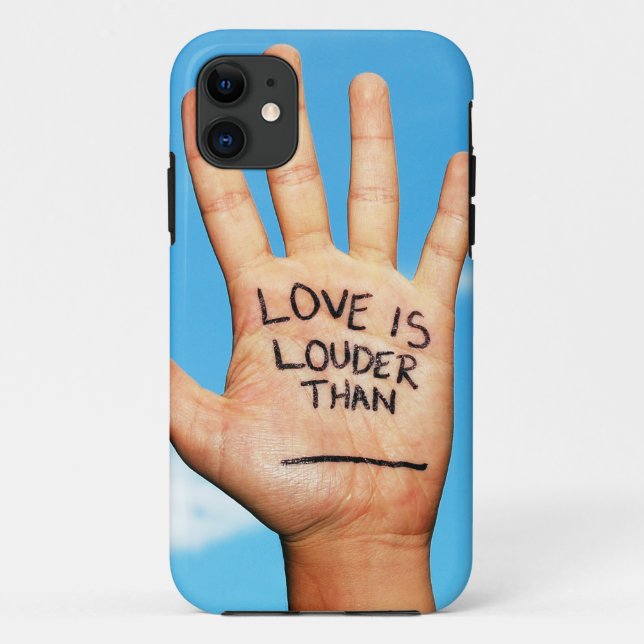 Coques Case-Mate iPhone L'amour est un cas plus bruyant de téléphone de (Dos)