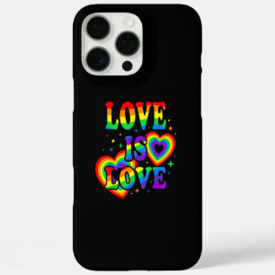 Coque iPhone 16 Pro Max L'amour LGBTQ est l'amour Fierté gay Drapeau arc-e