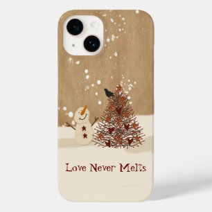 Coque Case-Mate iPhone L'amour ne fond jamais Snowman