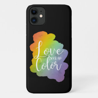 Case-Mate iPhone Case L'amour ne voit pas de citation couleur Arc-en-cie