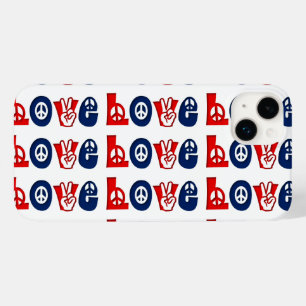 Coque Pour iPhone 14 Plus L'AMOUR Patriotique De Paix