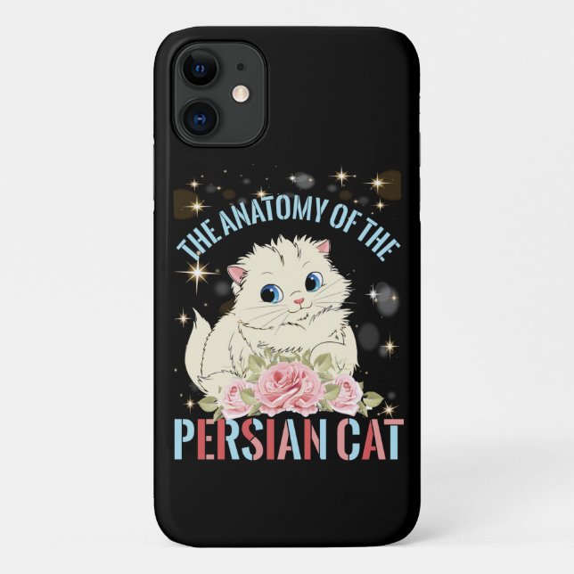 Coques Case-Mate iPhone L'Anatomy Cat du Persian (Dos)
