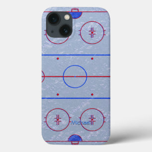 Etui iPhone 13 Lancement de patinoire d'hockey