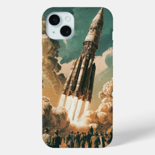 Coque Case-Mate iPhone Lancement de vaisseau spatial vintage