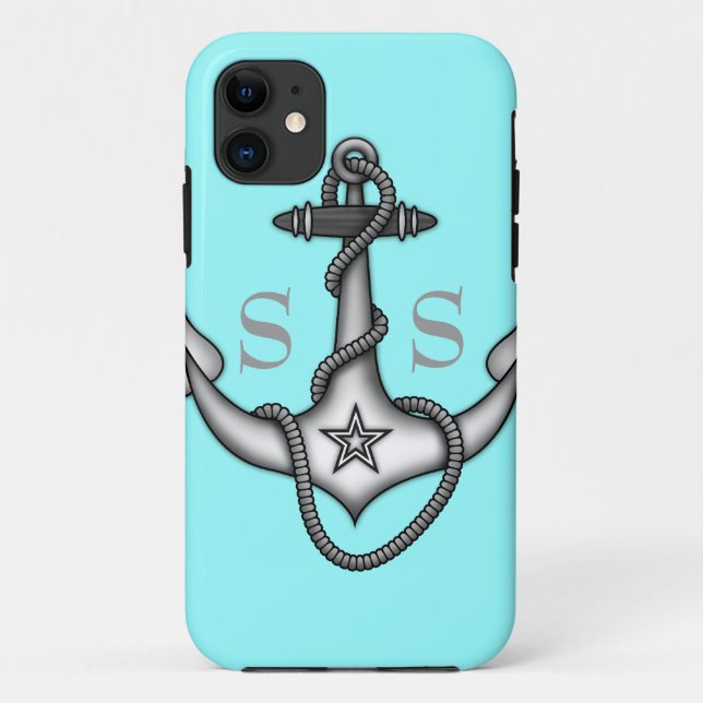 Coques Case-Mate iPhone L'Ancre de Stella Rope vers le bas audacieux de (Dos)