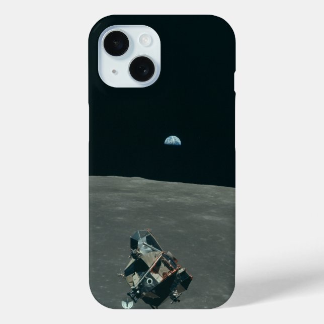Coques Case-Mate iPhone Lander lunaire Apollo et lever de terre sur la lun (Verso)