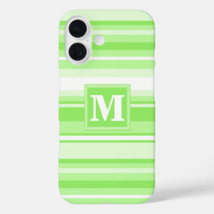 Coque Pour iPhone 16 Landes vertes de chaux monogrammes