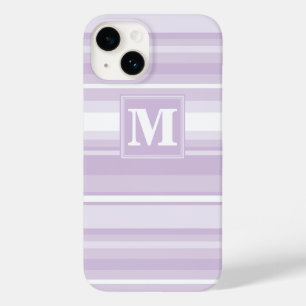 Coque Case-Mate iPhone Landes violettes de chardon monogramme