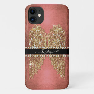 Case-Mate iPhone Case L'Ange d'Or Aime Un Joyau Diamant Rose Clair
