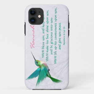 Coque Case-Mate Pour iPhone L'anglais de colibri de bénédiction d'Aaronic