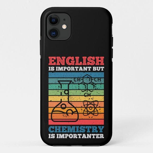 Coques Case-Mate iPhone L'Anglais Est Important Mais La Chimie Est Importa (Dos)