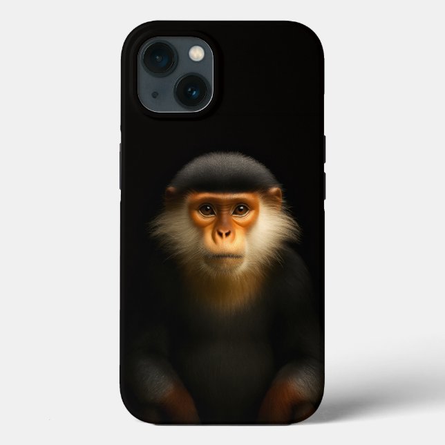 Coques Case-Mate iPhone Langur douc rouge Black 4 Luxe iPhone 13 (Verso)