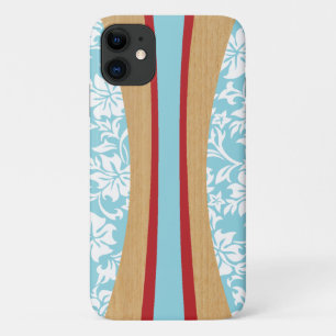 Case-Mate iPhone Case Laniakea Hawaiian Faux Wood Aqua Surboard