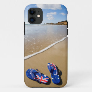 Case-Mate iPhone Case Lanières australiennes de drapeau sur la plage  