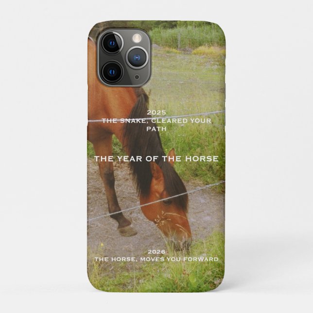 Coques Case-Mate iPhone L'année du Cheval, citation 2026  (Dos)