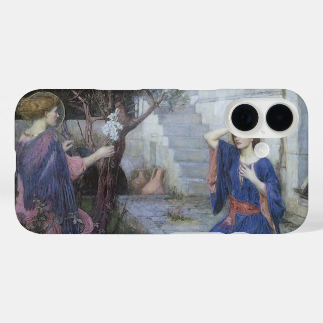 Coques Case-Mate iPhone L'Annonciation par John William Waterhouse (Verso (horizontal))