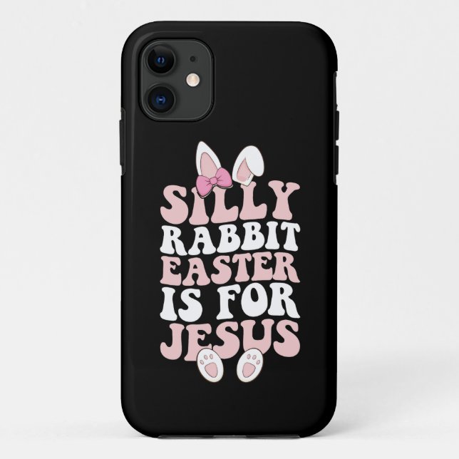 Coques Case-Mate iPhone Lapin bête Pâques est pour Jésus Pâques Super (Dos)