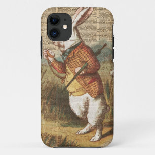 Etui iPhone Case-Mate Lapin blanc Alice dans l'art de cru du pays des