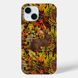 Coque Case-Mate iPhone Lapin d'automne en noir