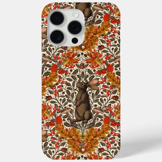 Coques Case-Mate iPhone Lapin d'automne sur blanc (Verso)