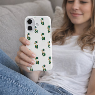 Coque Pour iPhone 16 Lapin de défilé jouant du trombone, dessin animé m