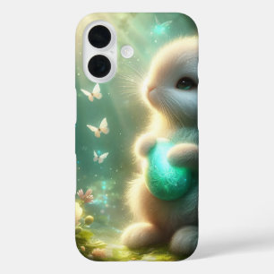 Coque Pour iPhone 16 Lapin de la forêt enchantée de Woodland œuf magiqu